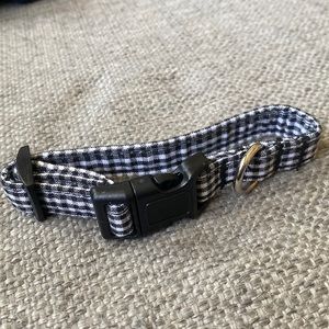 🆓 FWP Gingham Dog Collar NWOT